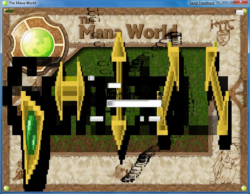 The Mana World running in a Windows 7 Beta environment.