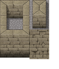 Complete basic block wall tiles