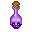 I like a purple glassy poison bottle, but a very pale green might also keep consistency with the current color of poison in the game.
