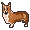 Once walking NPCs are do-able (AFAIK they're not currently), this little Corgi could walk around town and have a very rare chance of fetching a special item if given meats. Just an off topic thought.