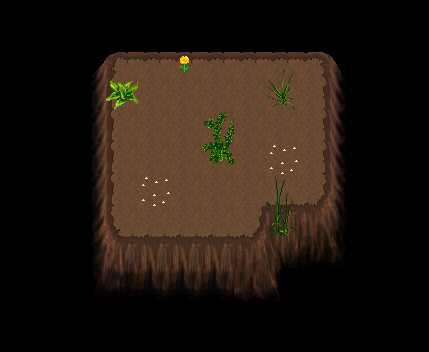 Image of plants on the cave tile