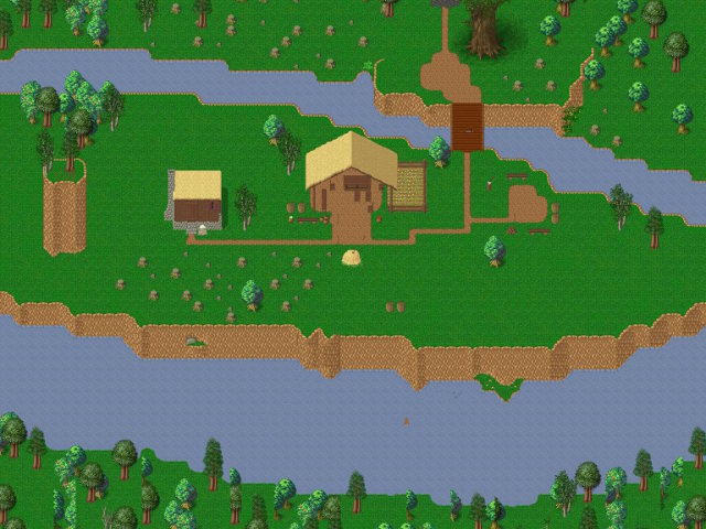 log camp on island