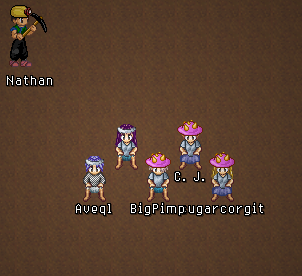 M for Mana, or W for World up-side-down. :)