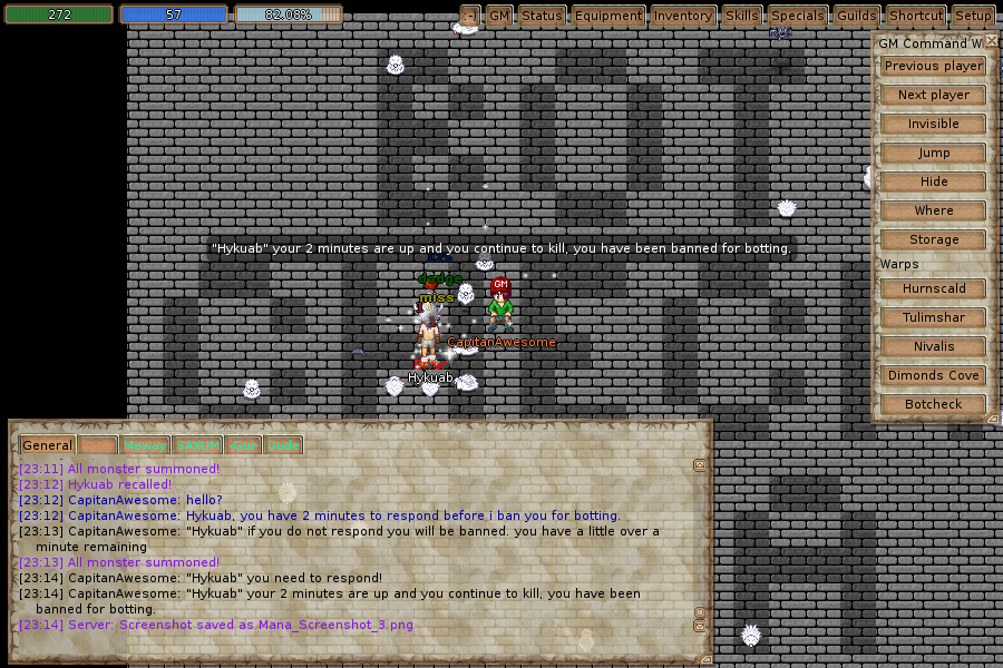 Hykuab Botting in Bot Check