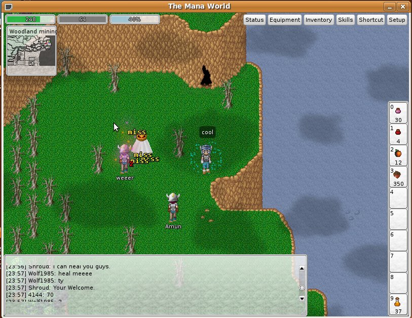 Weeer and Amun take on Jacko while I stand around saying Cool. Wolf1985 is around somewhere (in chat box).