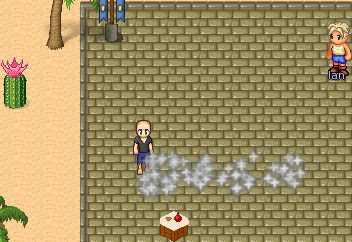 random particles showed up beside my character!